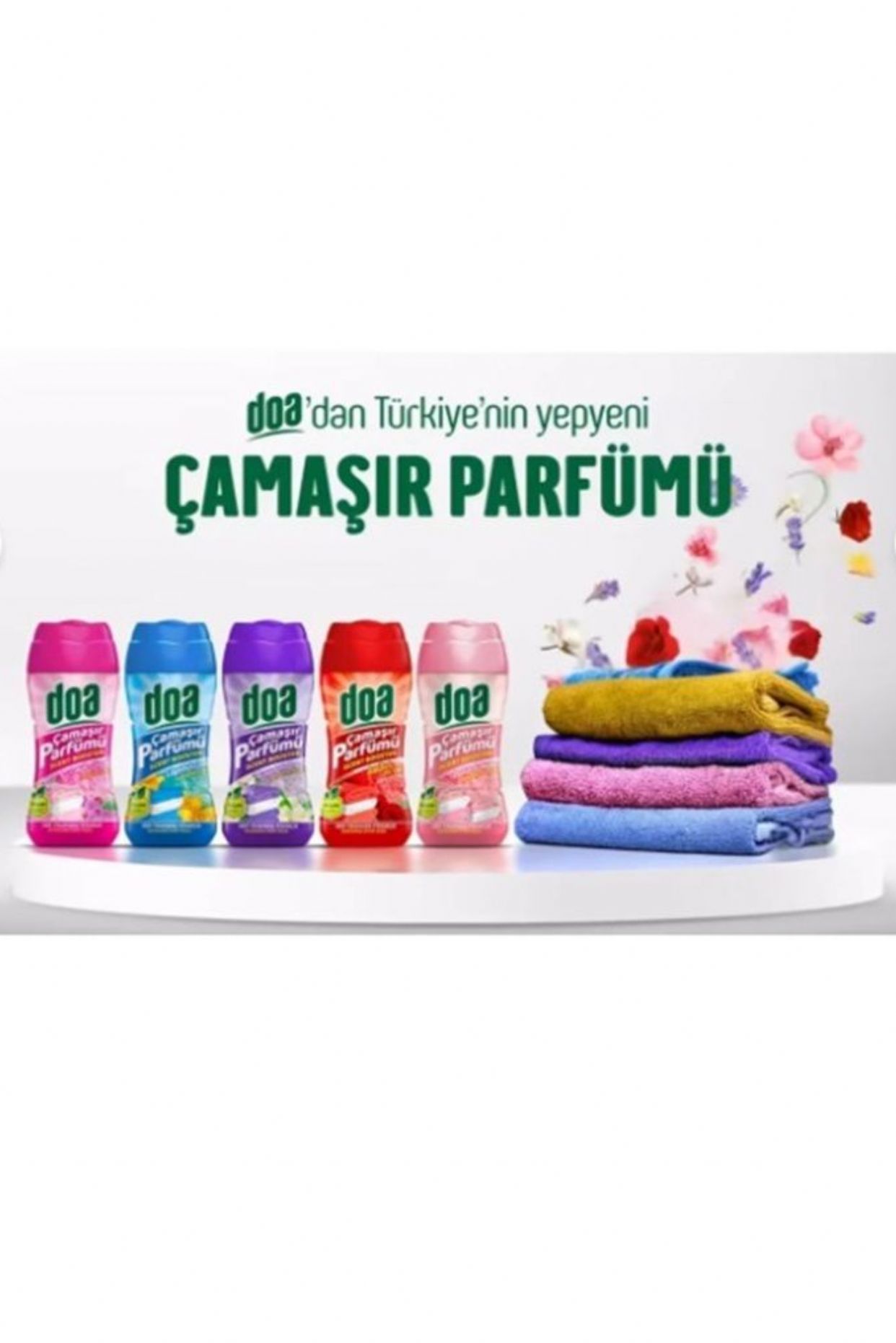 Doa Çamaşır Parfümü Pudra-Amber-Orkide-Lavanta-Lilyum&Lotus 5x210 Gr