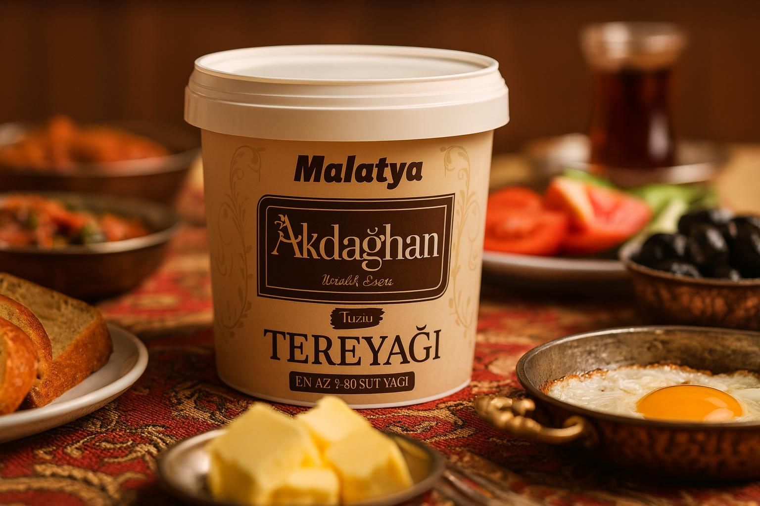 (AVANTAJLI ) |AKDAĞHAN| MALATYA TUZLU KOVA TEREYAĞI 3 KG