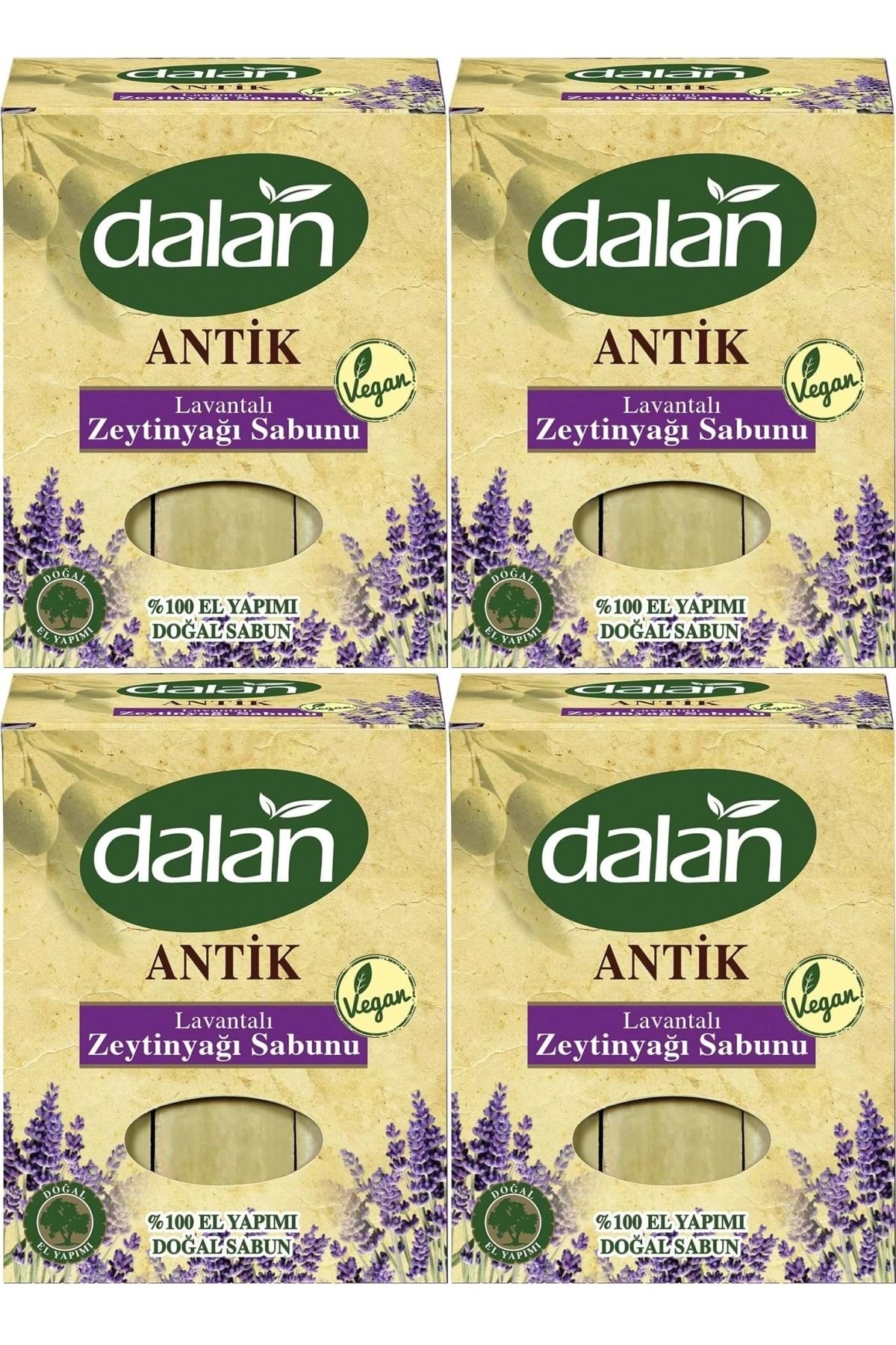 Dalan Antik Zeytin Yağlı Lavanta Sabunu El Yapımı 900 Gr x 4 Adet