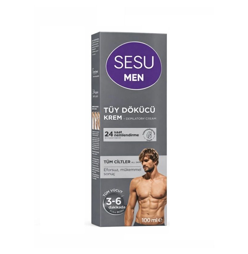 Sesu Tüy Dökücü Krem Erkek 100 Ml x 4 Adet