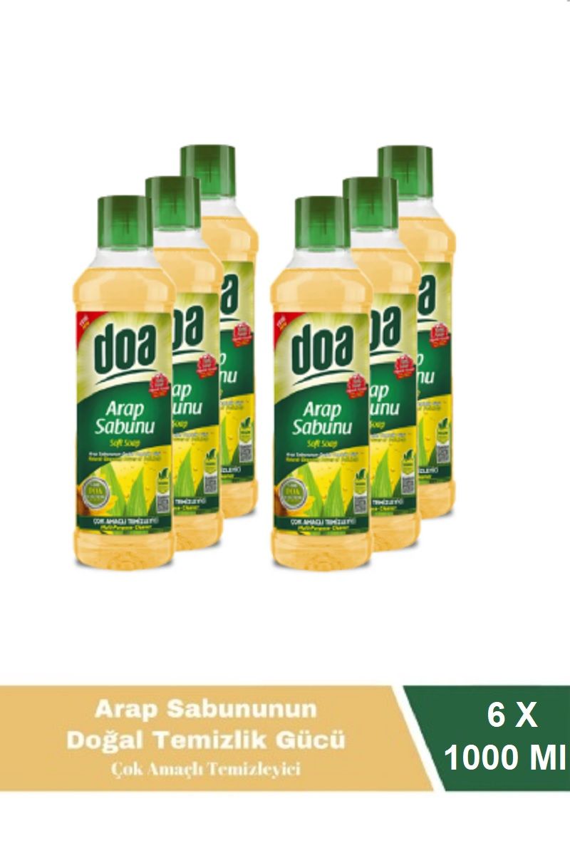 Doa Sıvı Arap Sabunu 1 Lt Vegan x 6 Adet