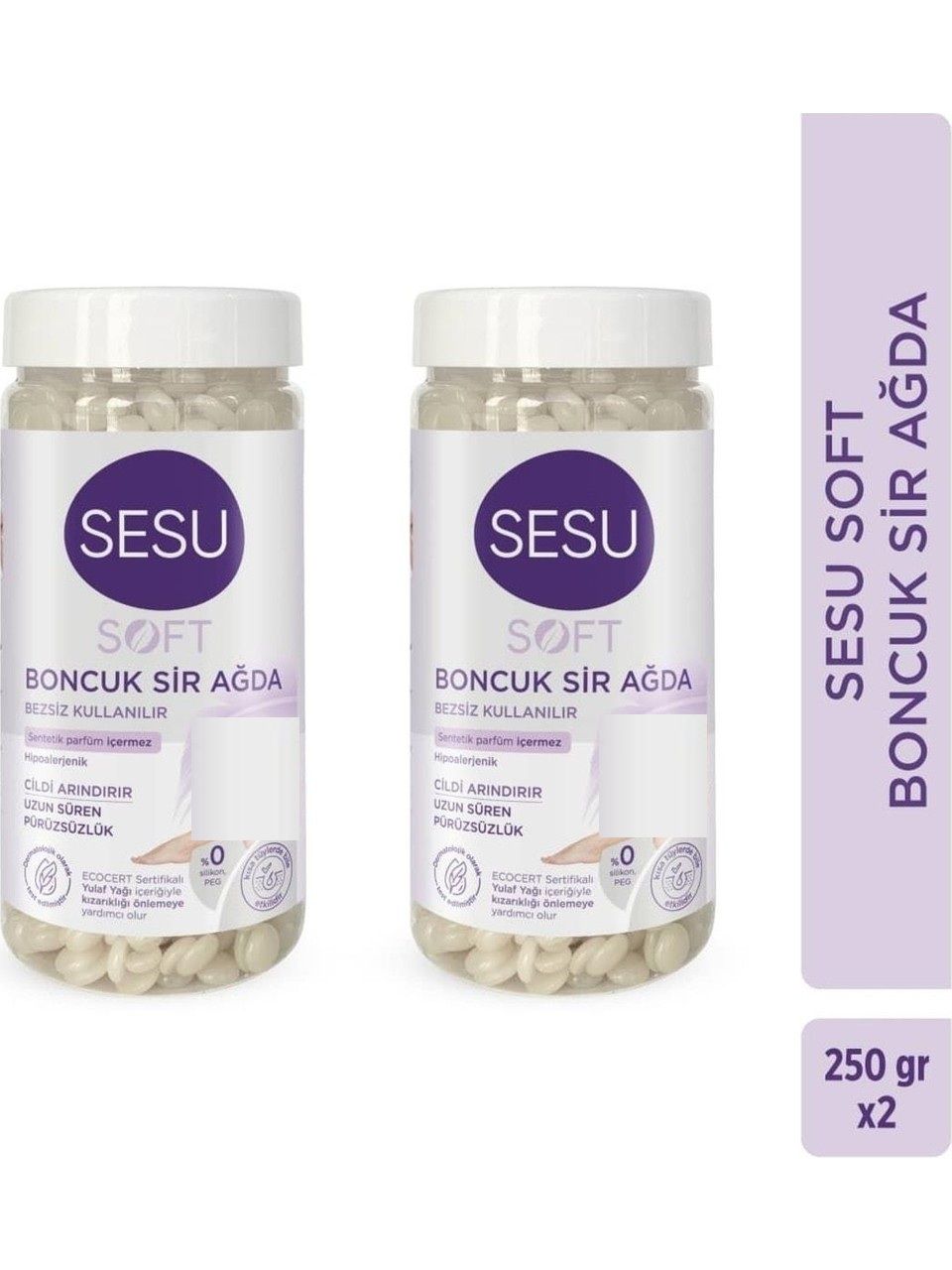 Sesu Boncuk Sir Ağda Soft 250 Gr x 2 Adet