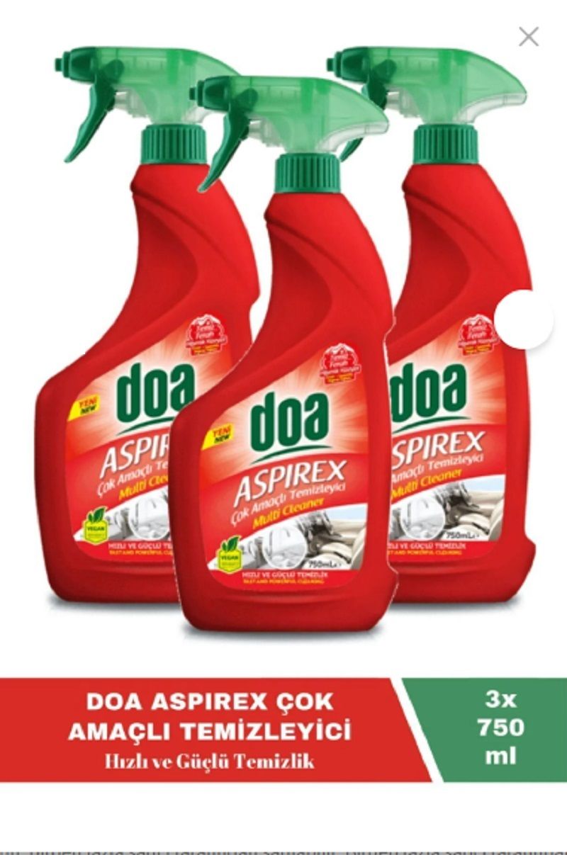 Doa Çok Amaçlı Temizleyici Aspirex 750 Ml Vegan x 3 Adet
