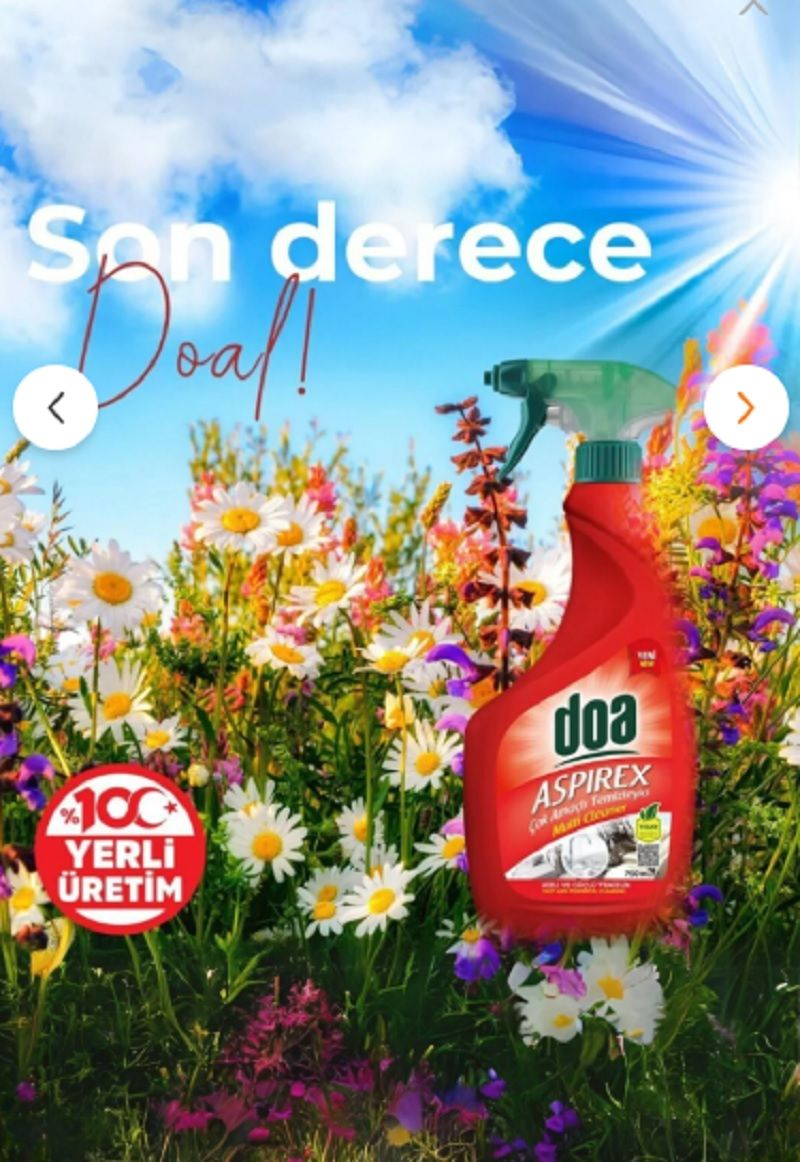 Doa Çok Amaçlı Temizleyici Aspirex 750 Ml Vegan x 3 Adet
