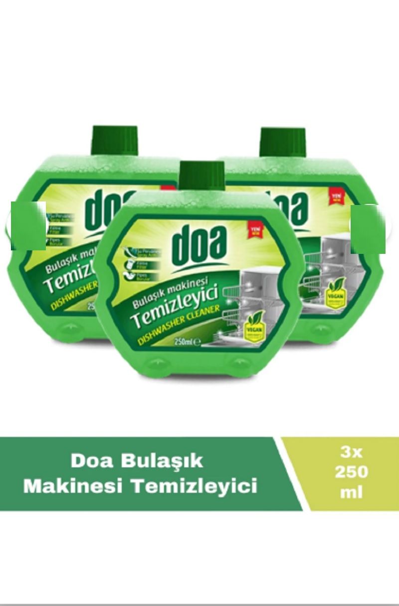 Doa Bulaşık Makinası Temizleyici 250 Ml Vegan x 3 Adet