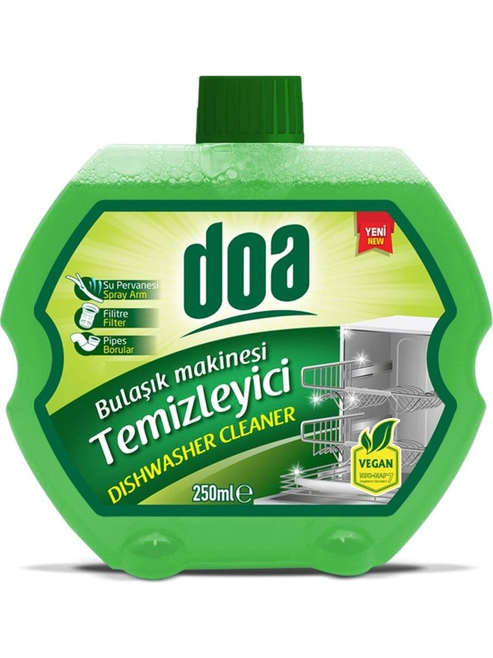 Doa Bulaşık Makinası Temizleyici 250 Ml Vegan x 3 Adet