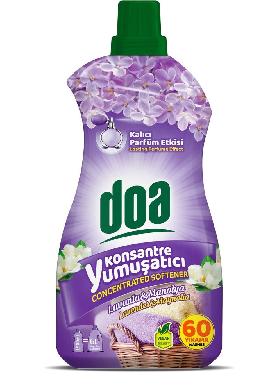 Doa Konsantre Çamaşır Yumuşatıcı Lavanta Manolya 1500 Ml x 4 Adet