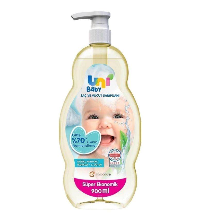 Uni Baby Saç Ve Vücut Şampuan 900 Ml x 2 Adet