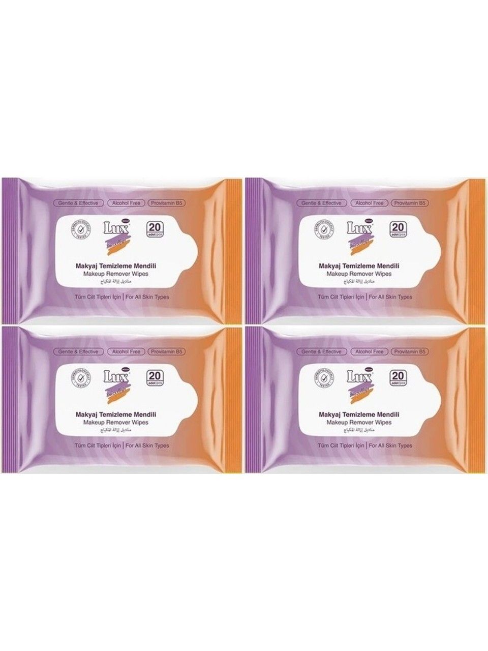 Lux Makyaj Temizleme Mendili 20 Li x 4 Paket