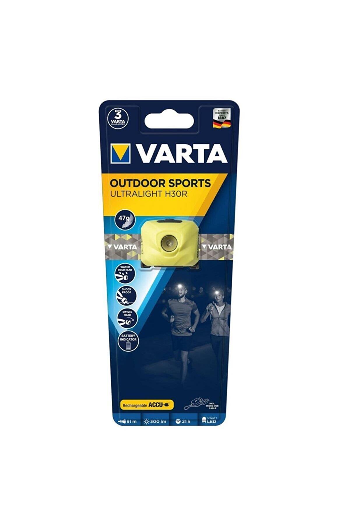 VARTA OUTDOOR SPORTS ULTRALIGHT H30R YEŞİL KAFA FENERİ