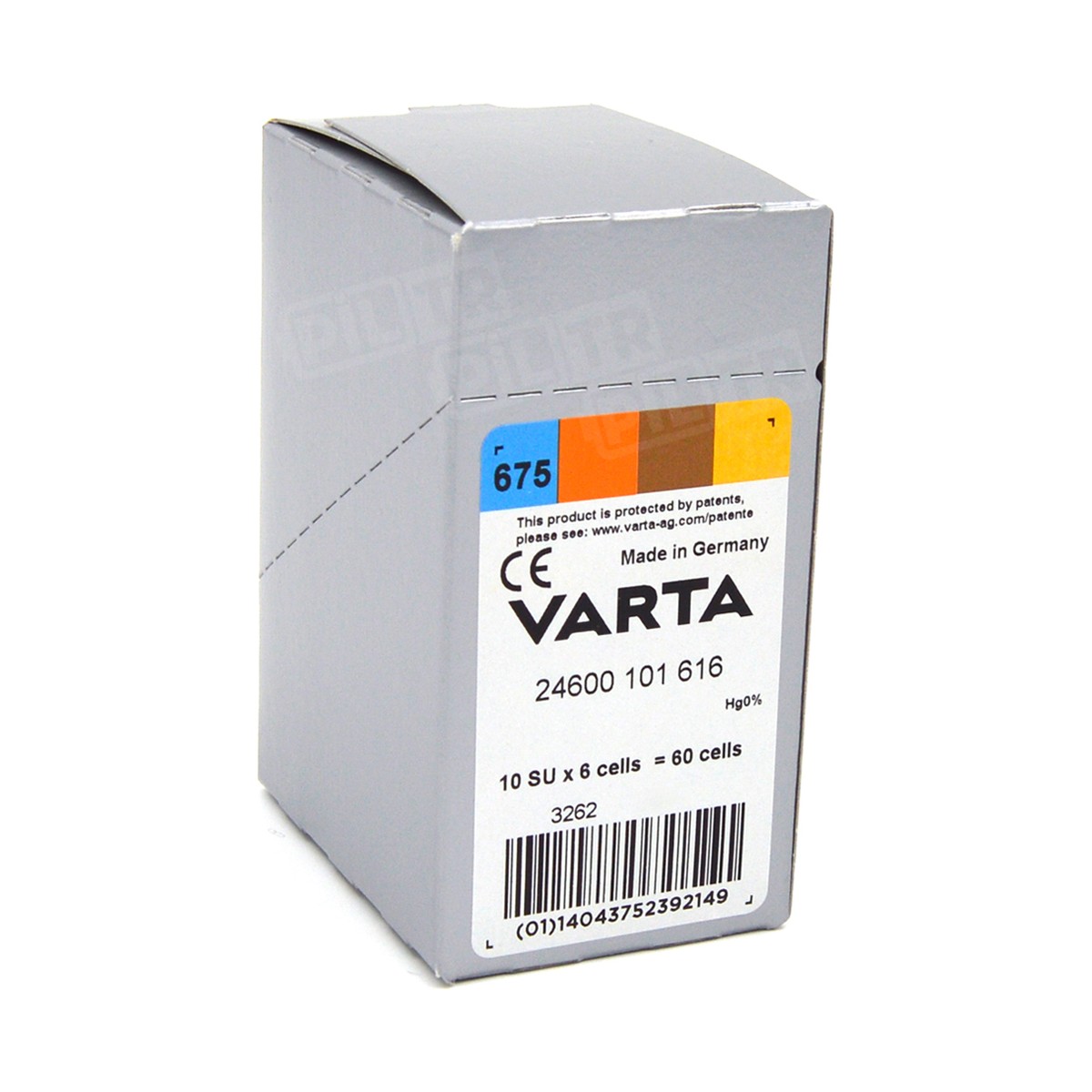 675 Numara İşitme Cihaz Pili 6x10 (60 Adet)