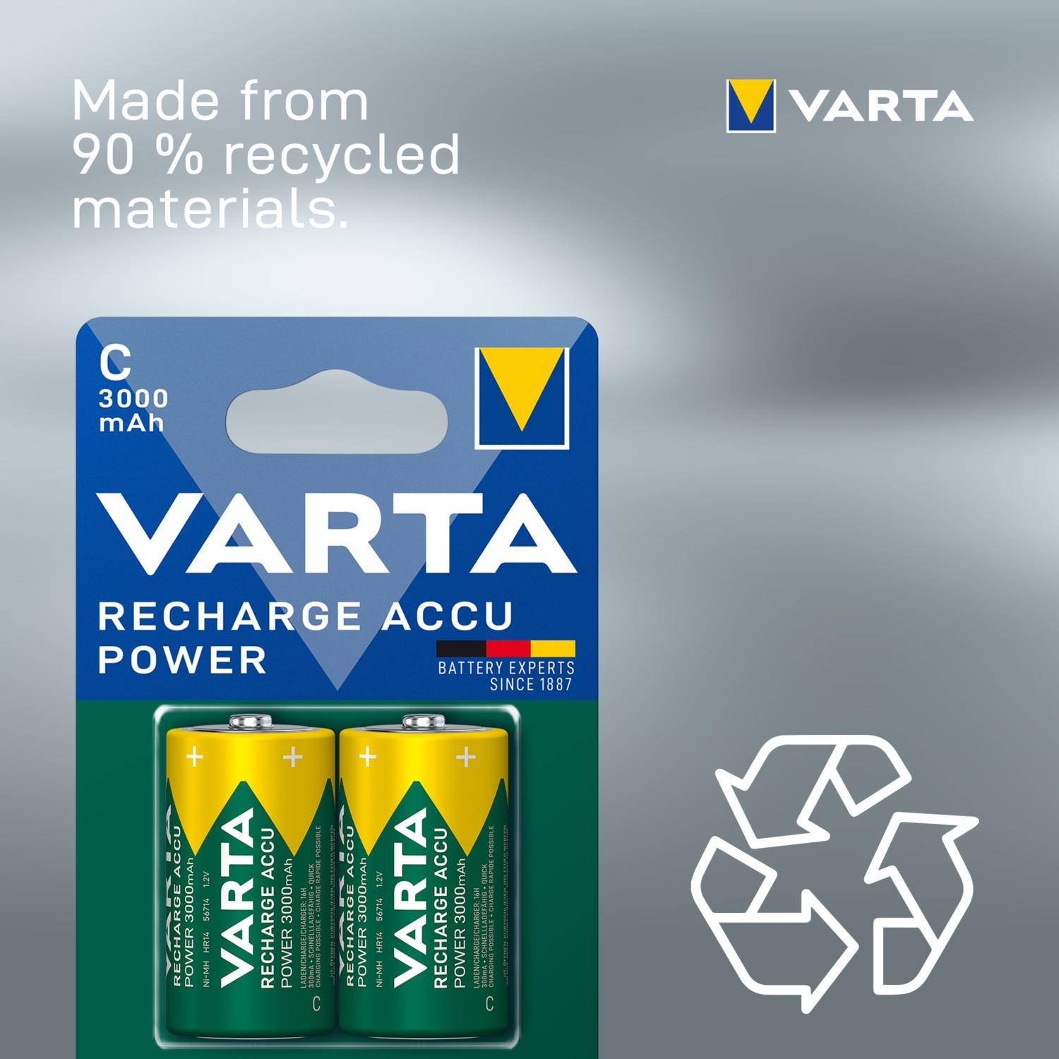 Varta 3000 mAh C Boy Şarj Edilebilir 2