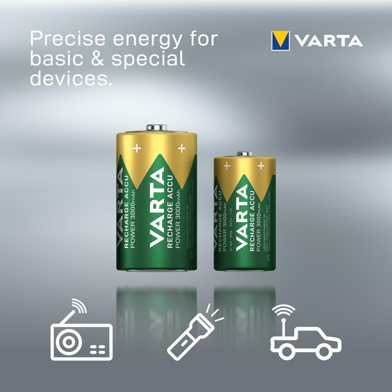 Varta 3000 mAh C Boy Şarj Edilebilir 2