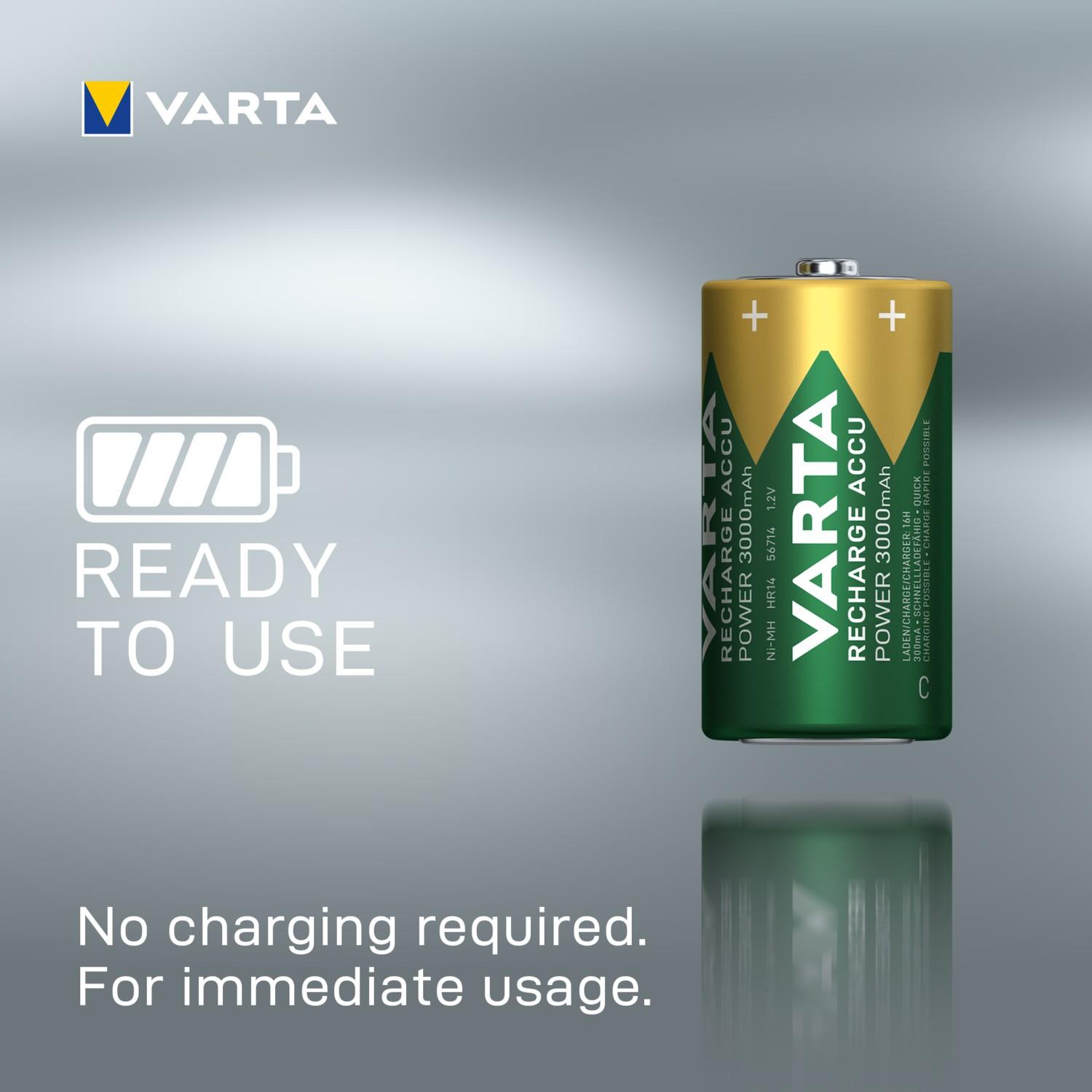 Varta 3000 mAh C Boy Şarj Edilebilir 2