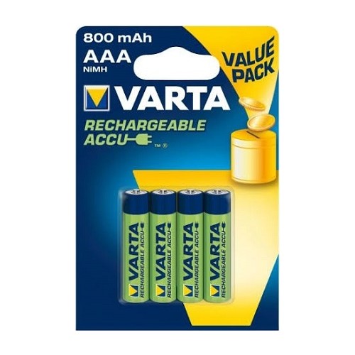 Varta Şarjlı Kalem Pil 8 Adet AAA 800 mAH