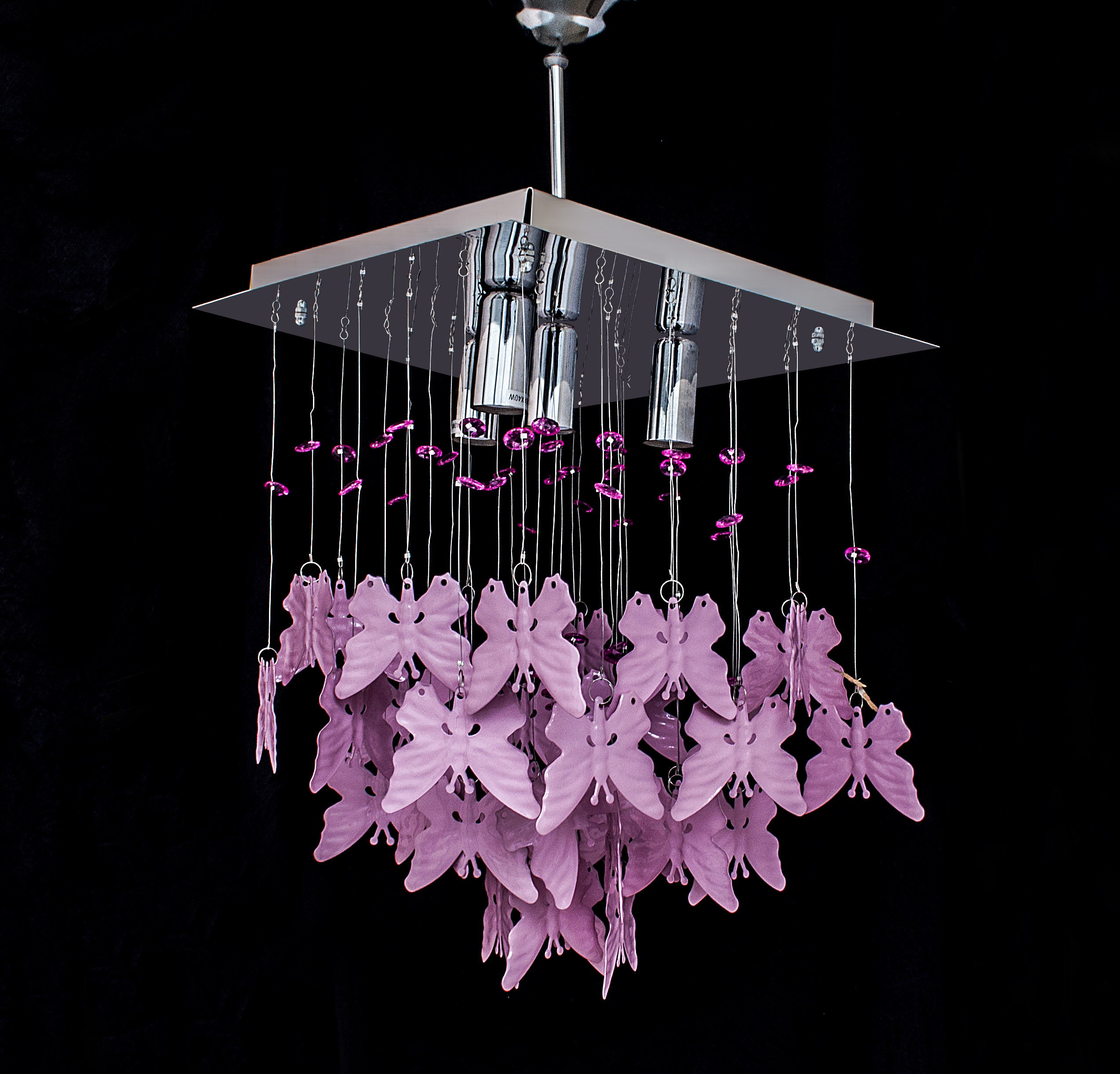 Kelebek Avize Pembe 30 x 30 cm