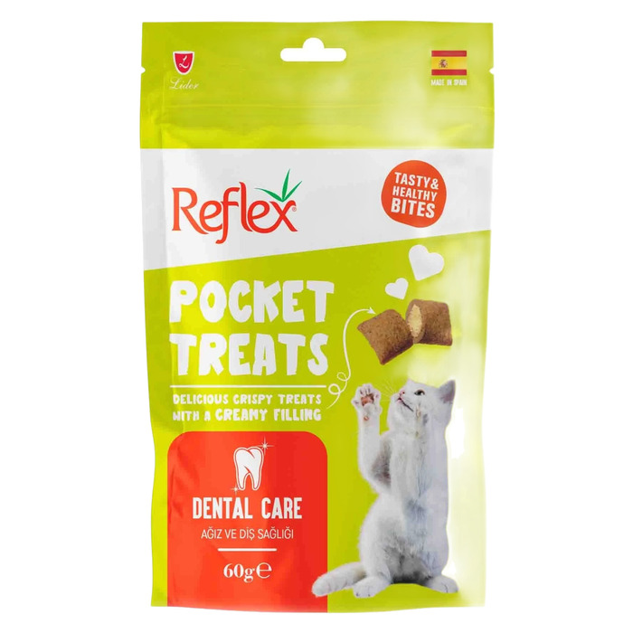 Pocket Treats Ağız ve Diş Sağlığı Yetişkin Kedi Ödül Maması 60 Gr