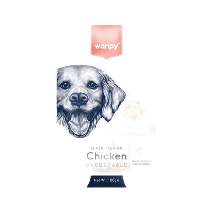 Pouch Tavuk Sebze Yaş Köpek Maması 100 Gr