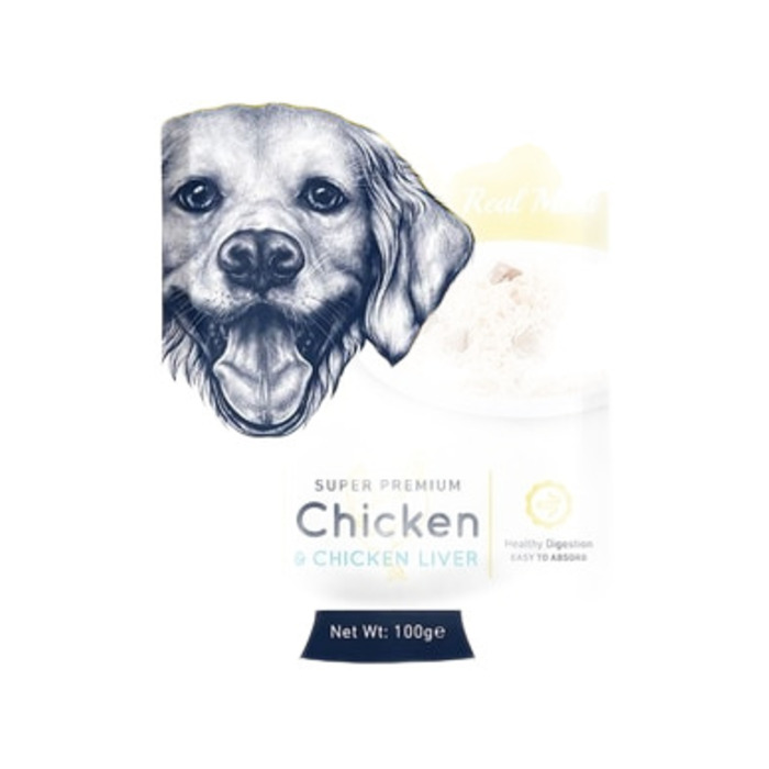 Pouch Tavuk Ciğer Yaş Köpek Maması 100 Gr