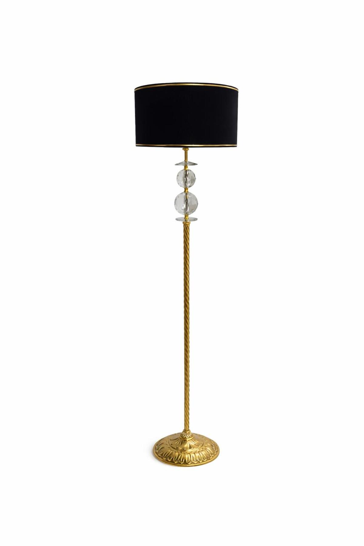 VENÜS BETELGEUSE BURGULU GOLD LAMBADER CAM KÜRE SİYAH GOLD ŞERİTLİ SİLİNDİR BAŞLIK