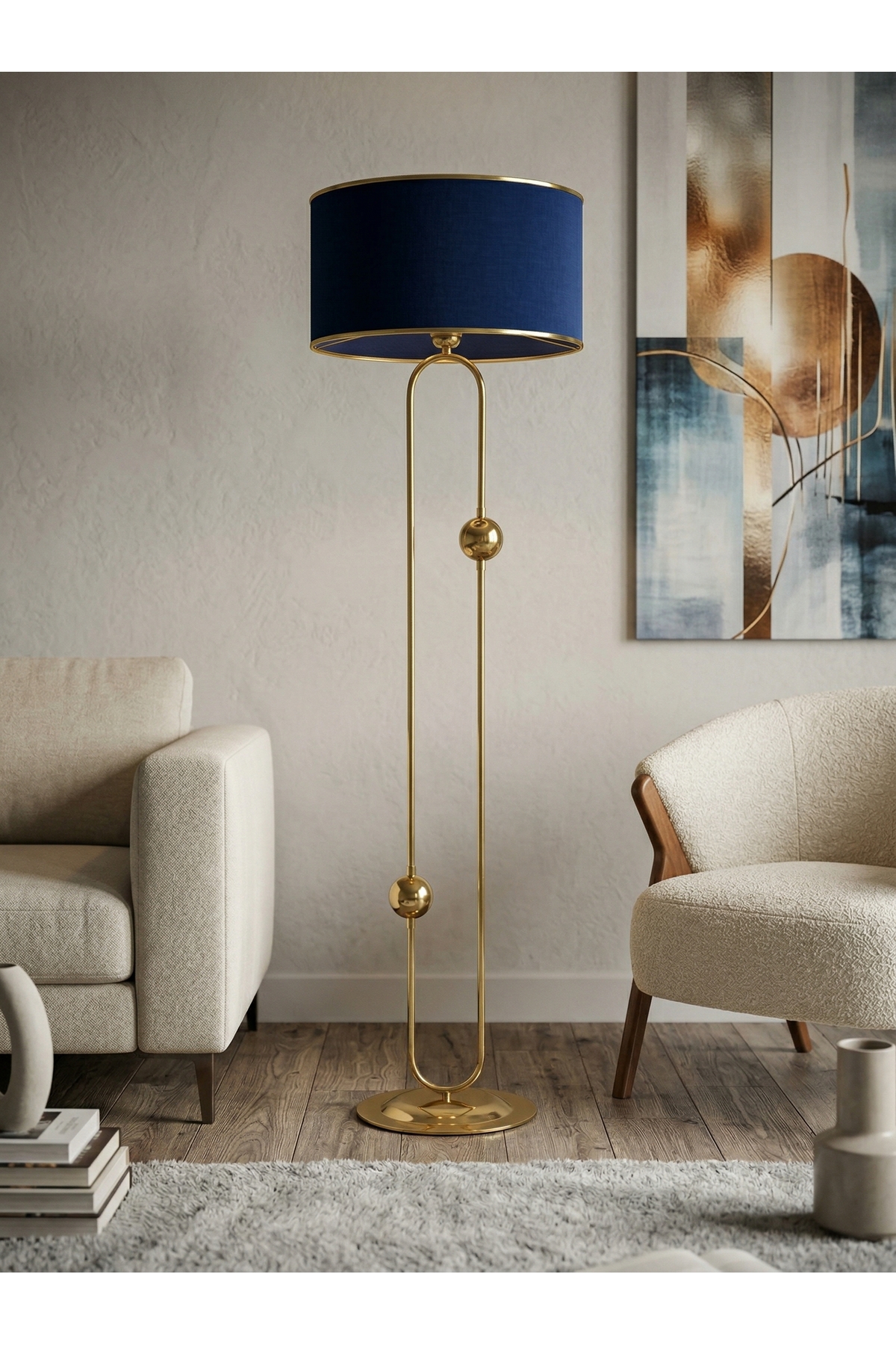 SCEPTRUM GOLD LAMBADER LACİVERT GOLD ŞERİT BAŞLIK