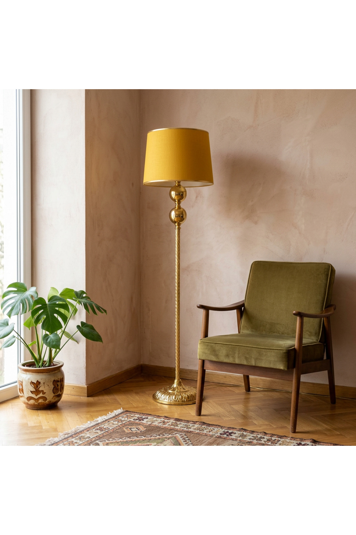 VENÜS BETELGEUSE BURGULU GOLD LAMBADER GOLD ŞERİTLİ HARDAL BAŞLIK