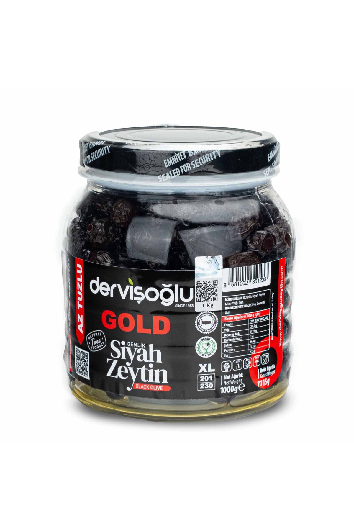 Gold Siyah Zeytin Xl 1 Kg