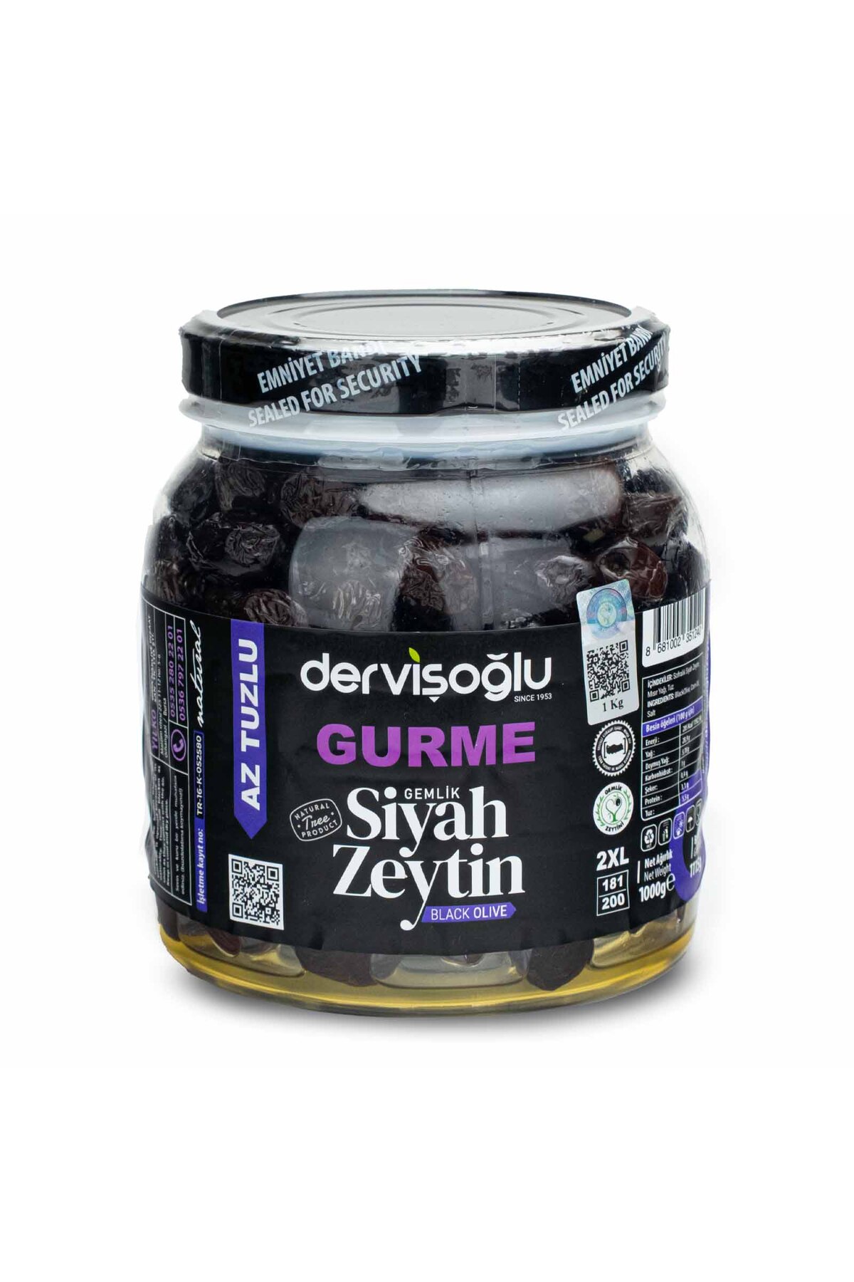 Gurme Siyah Zeytin 2xl 1 kg