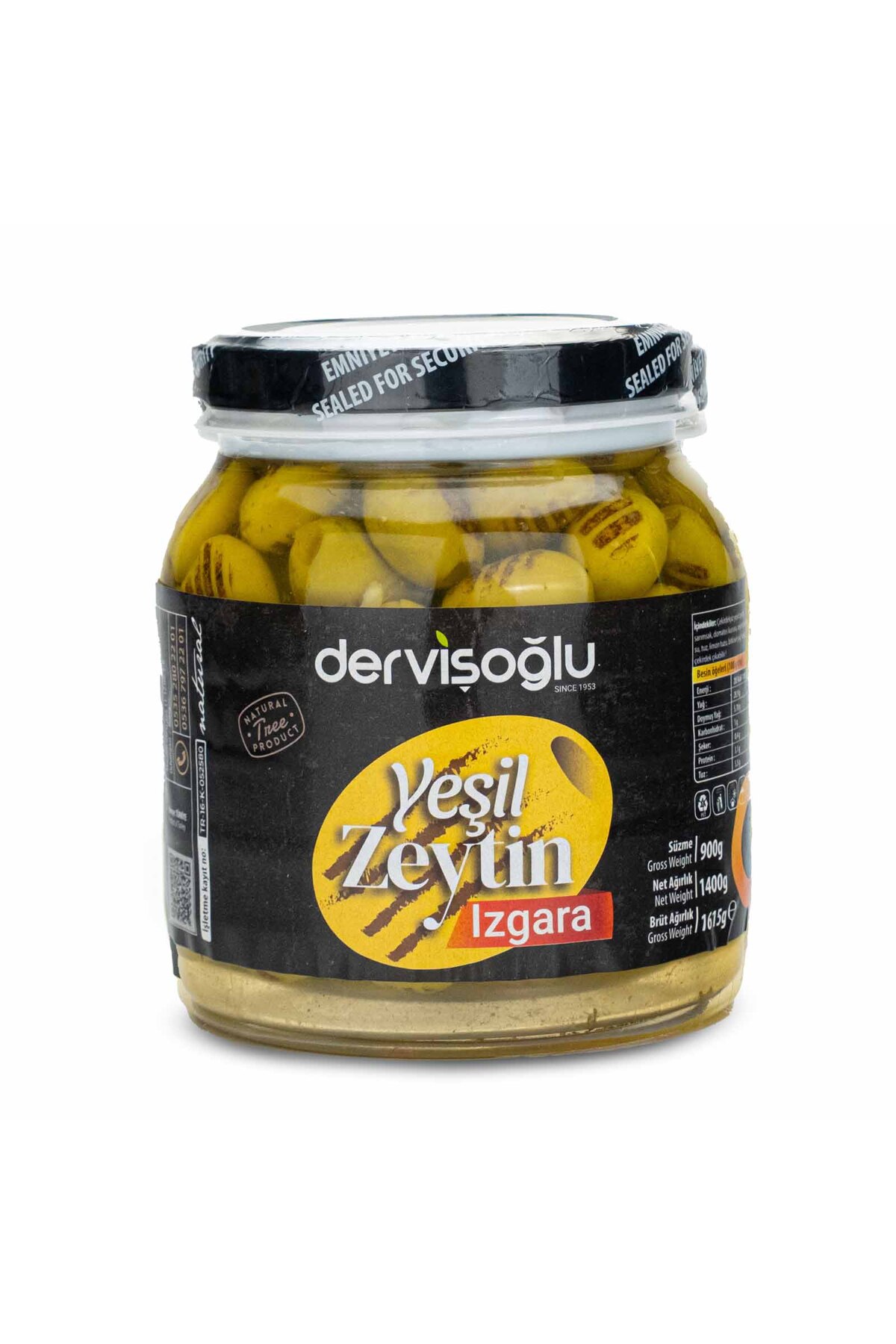 Izgara Yeşil Zeytin 4 Xl 900 gr