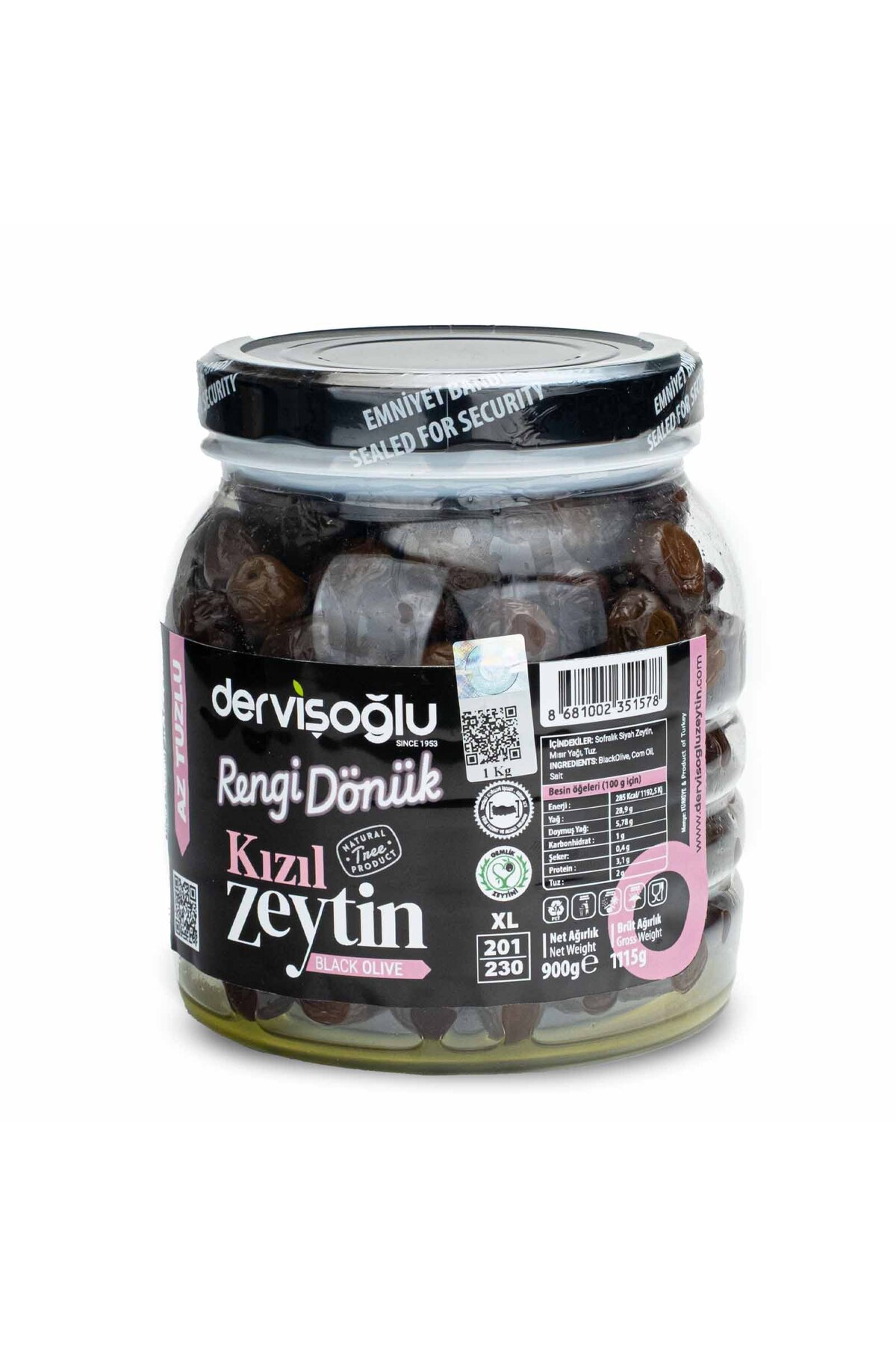 Rengi Dönük Kızıl Zeytin 1 kg