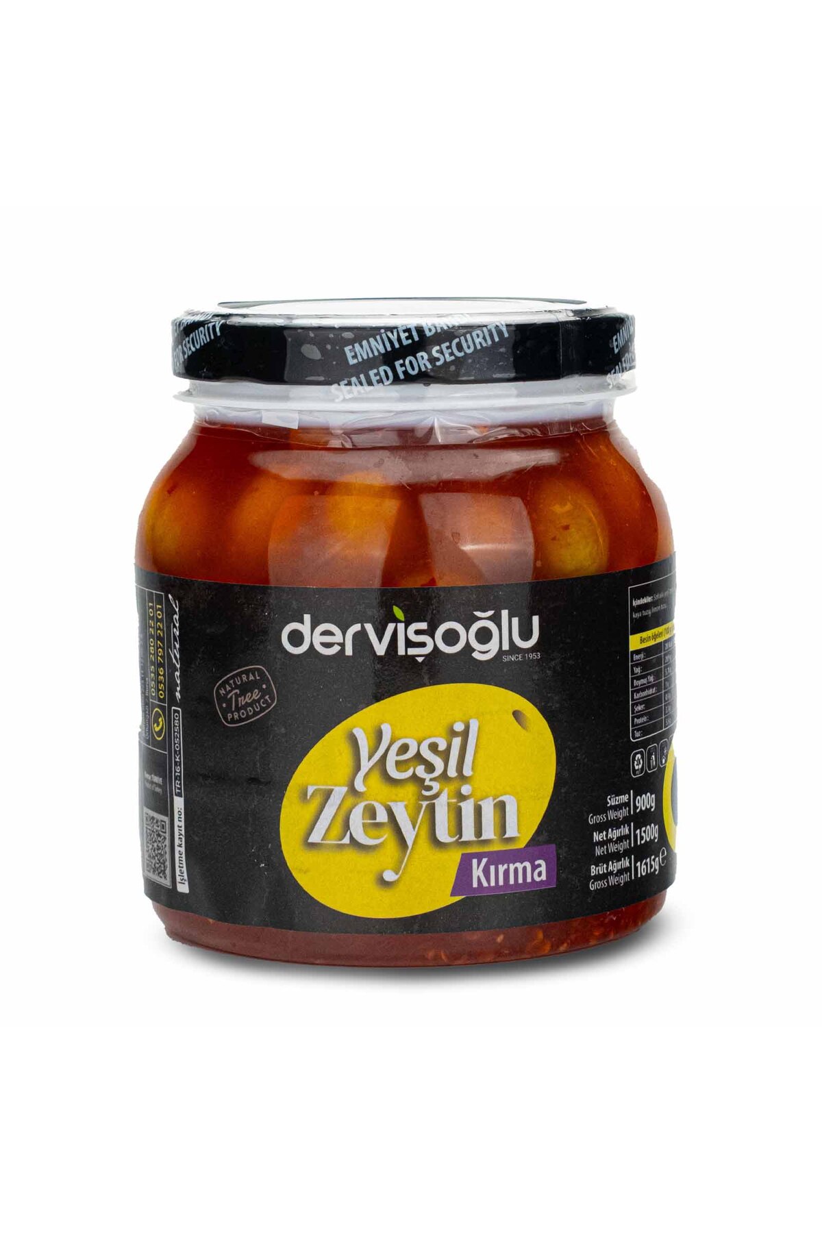 Acı Soslu Kırma Yeşil Zeytin 4XL