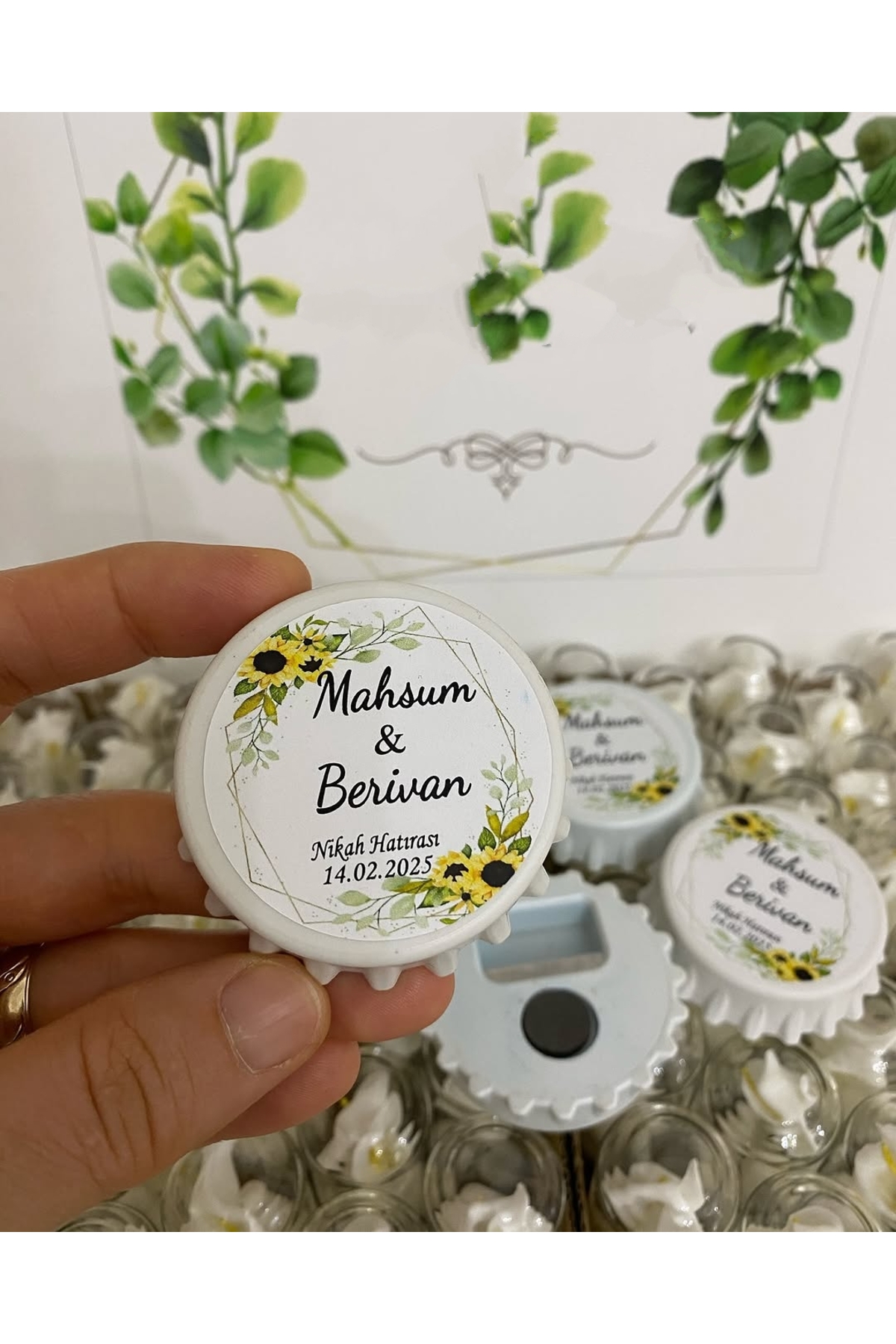 Açacak Magnet Nikah, Söz, Nişan Hediyelik 25 Adet