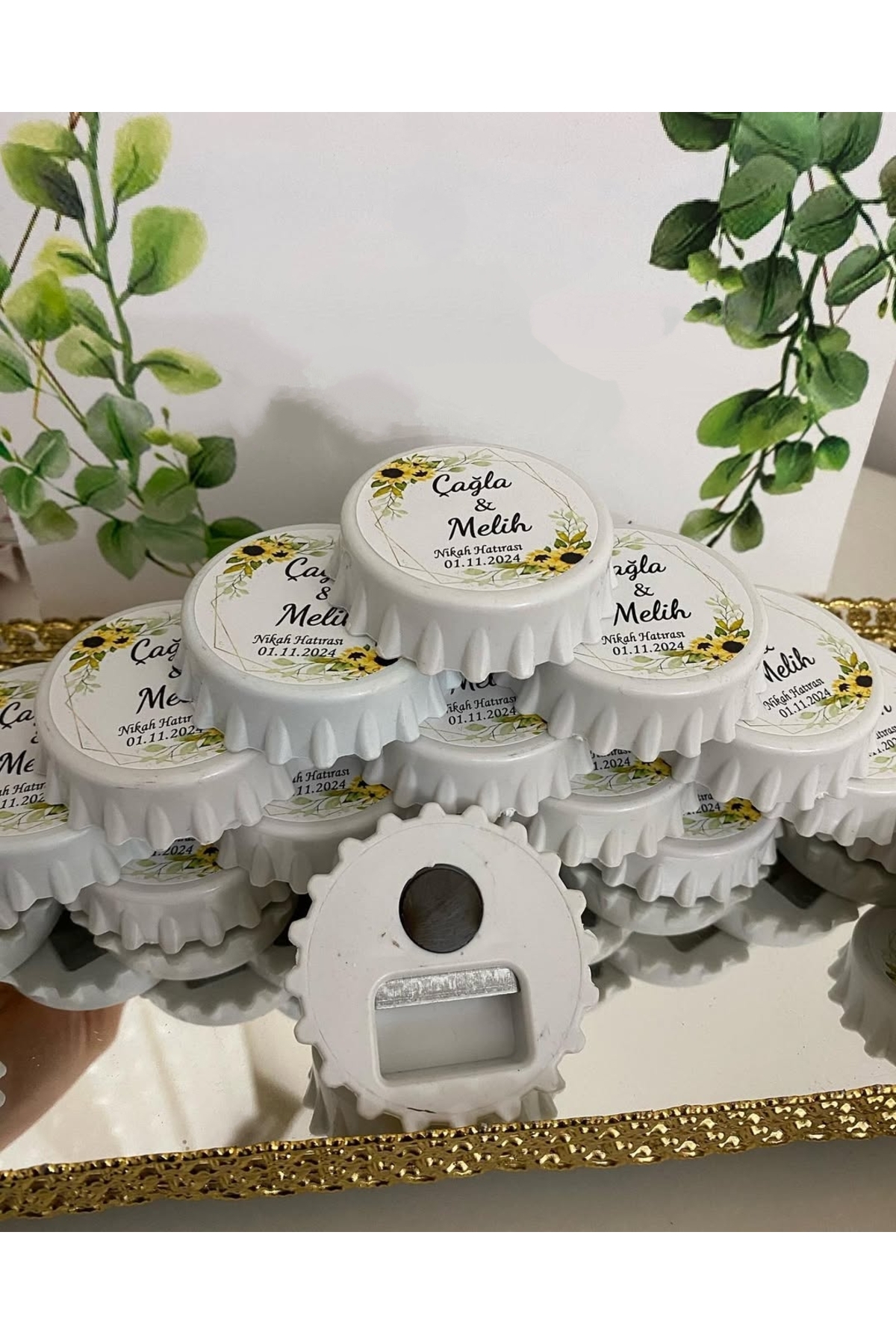 Açacak Magnet Nikah, Söz, Nişan Hediyelik 25 Adet