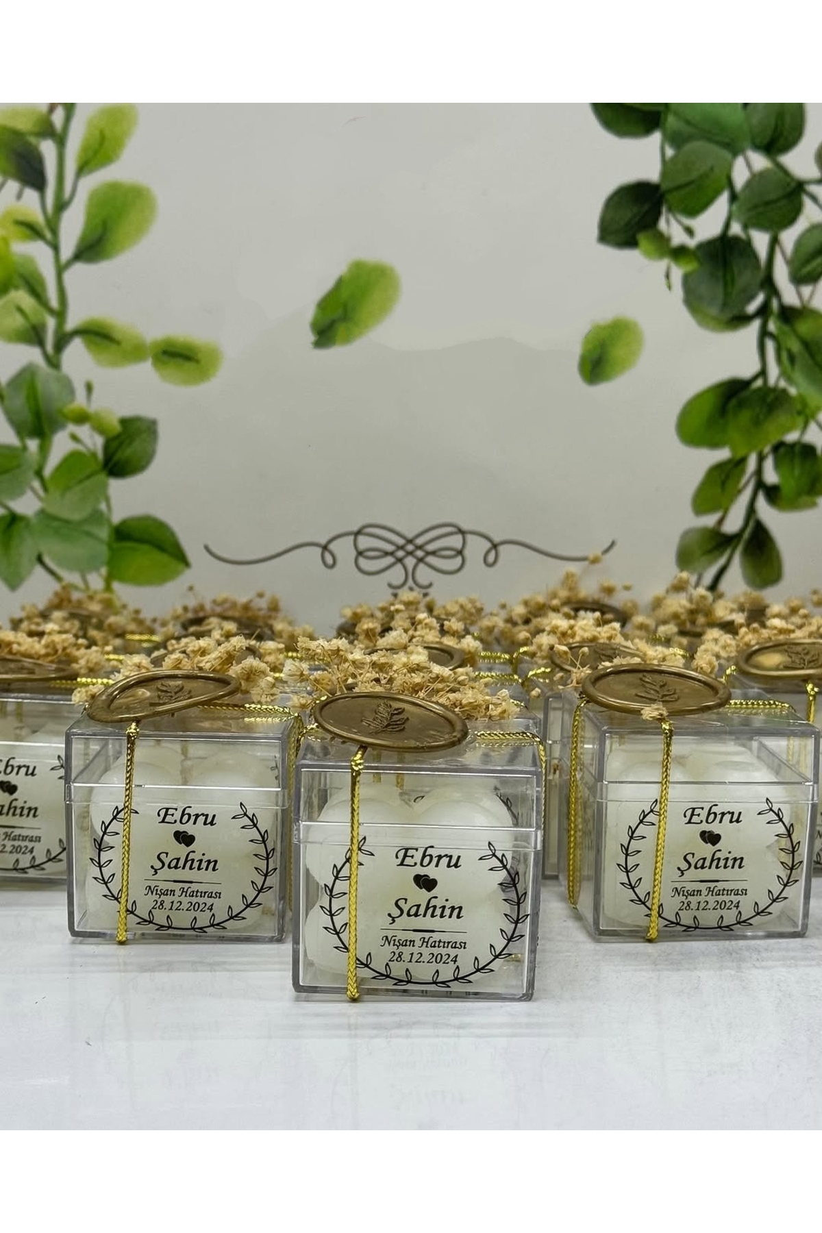 Bubble Mum Kutulu Nikah, Söz, Nişan Hediyelik - 25 Adet