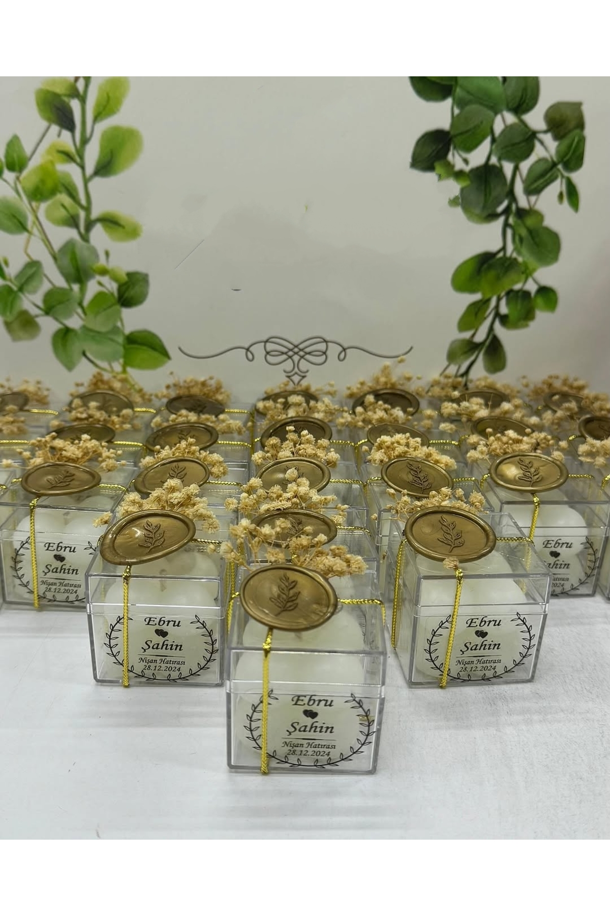 Bubble Mum Kutulu Nikah, Söz, Nişan Hediyelik - 50 Adet