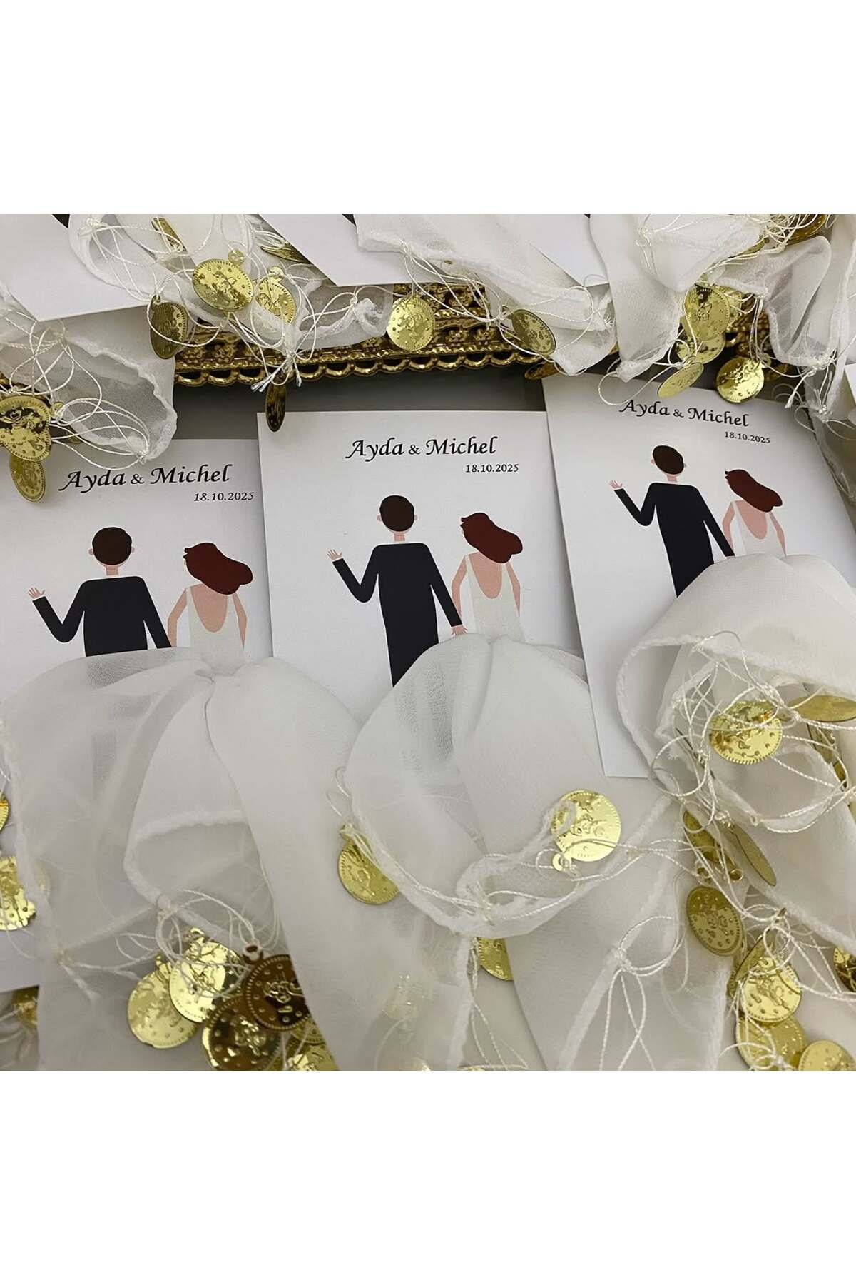 Kartlık Halay Mendili Kına, Nikah, Söz, Nişan Hediyelik - 25 Adet