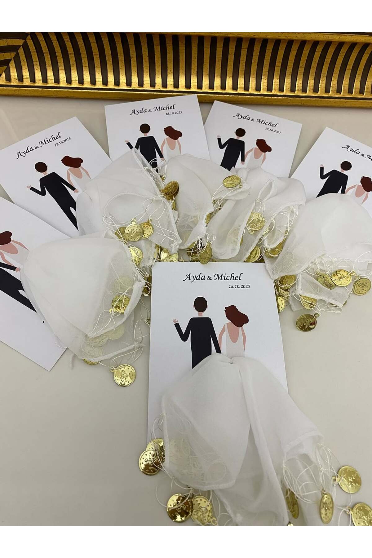 Kartlık Halay Mendili Kına, Nikah, Söz, Nişan Hediyelik - 50 Adet