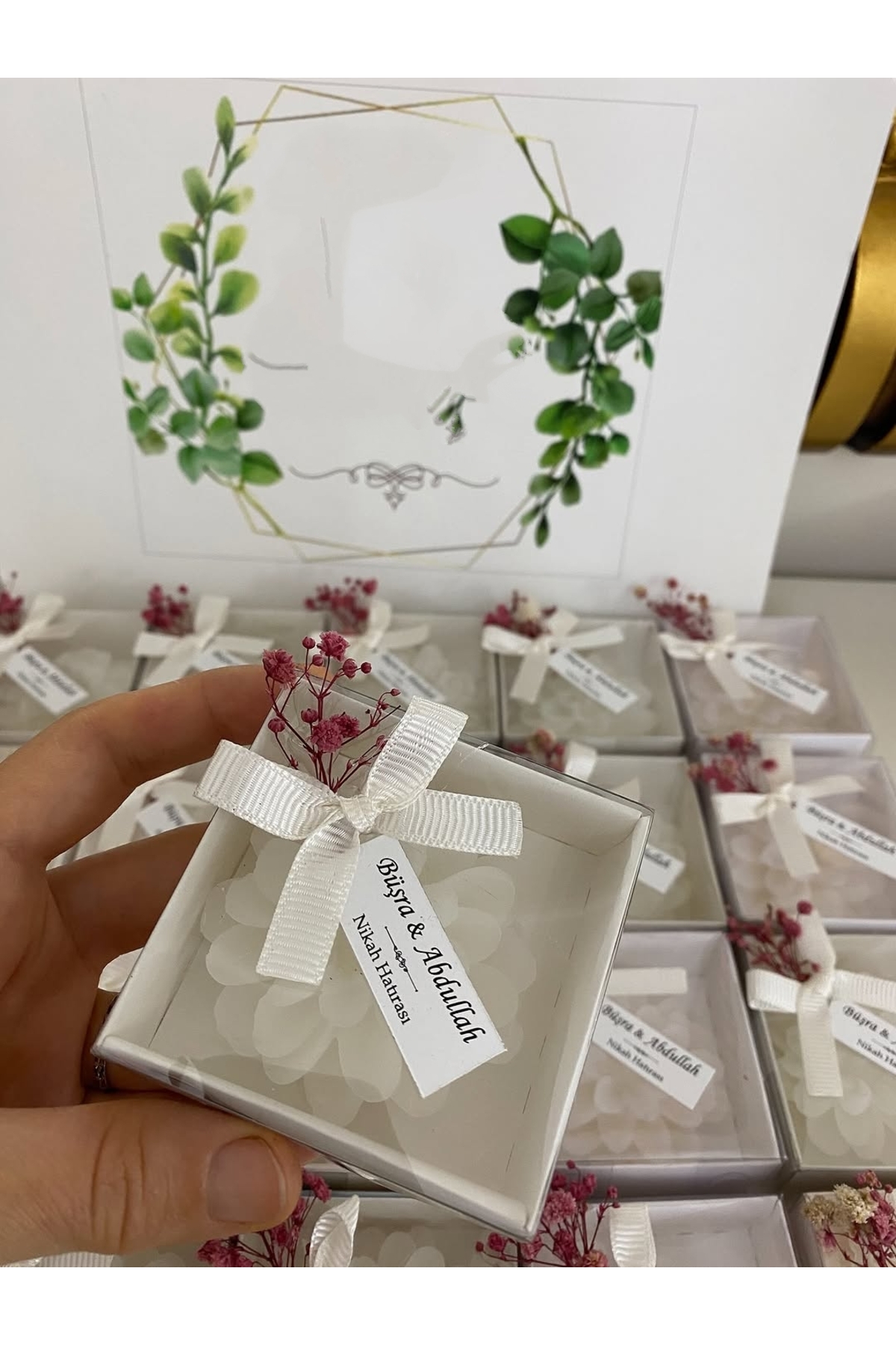 Kutulu Mum Nikah, Söz, Nişan Hediyelik - 25 Adet