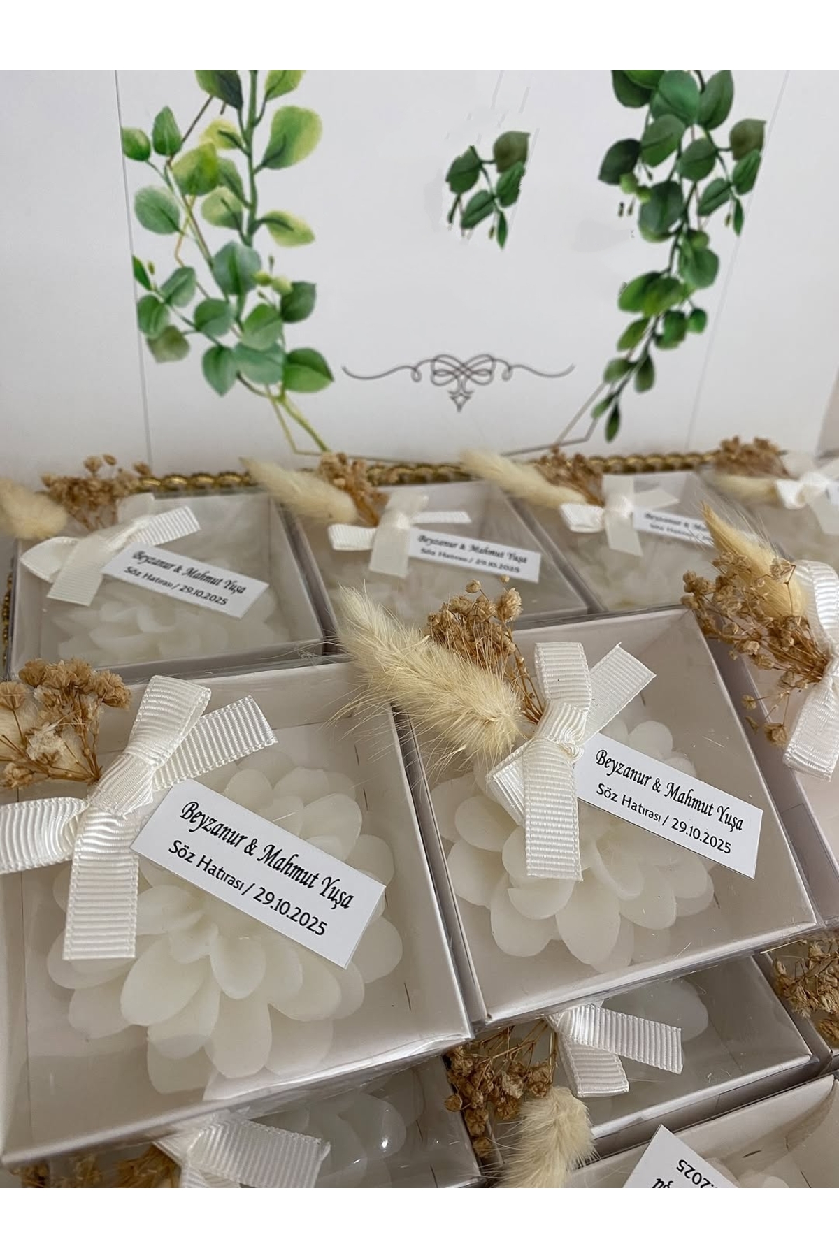 Kutulu Mum Nikah, Söz, Nişan Hediyelik - 50 Adet