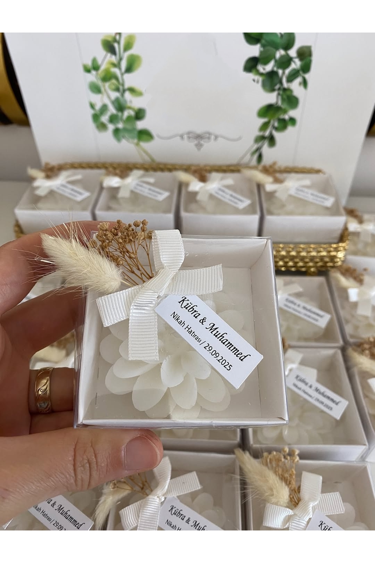 Kutulu Mum Nikah, Söz, Nişan Hediyelik - 50 Adet
