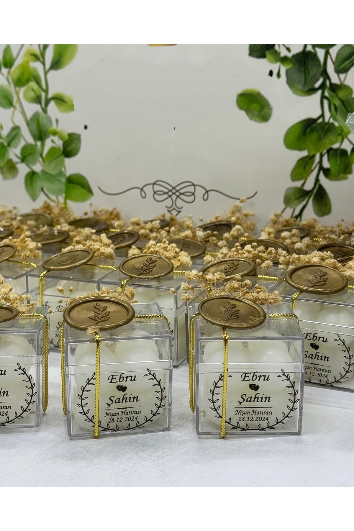 Bubble Mum Kutulu Nikah, Söz, Nişan Hediyelik - 50 Adet