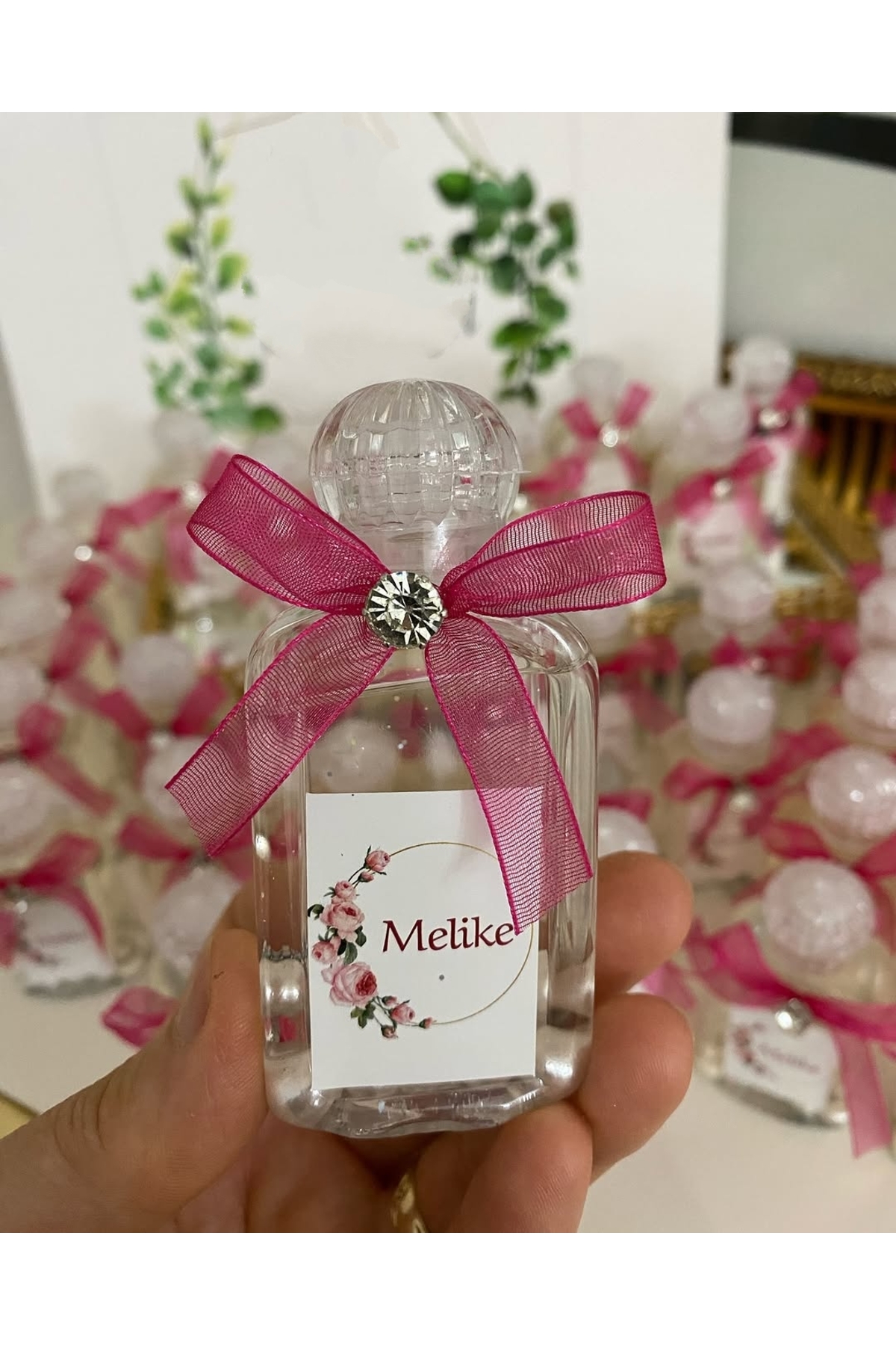 Plastik Kolonya Şişesi Nikah, Söz, Nişan Hediyelik - 25 Adet