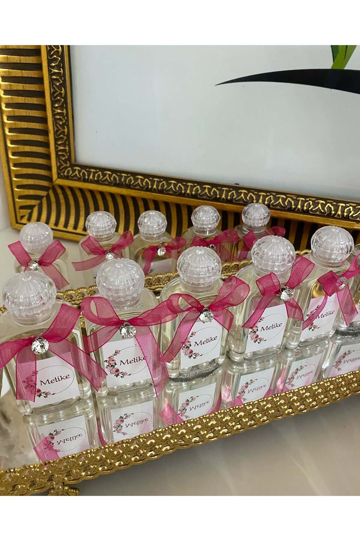 Plastik Kolonya Şişesi Nikah, Söz, Nişan Hediyelik - 25 Adet