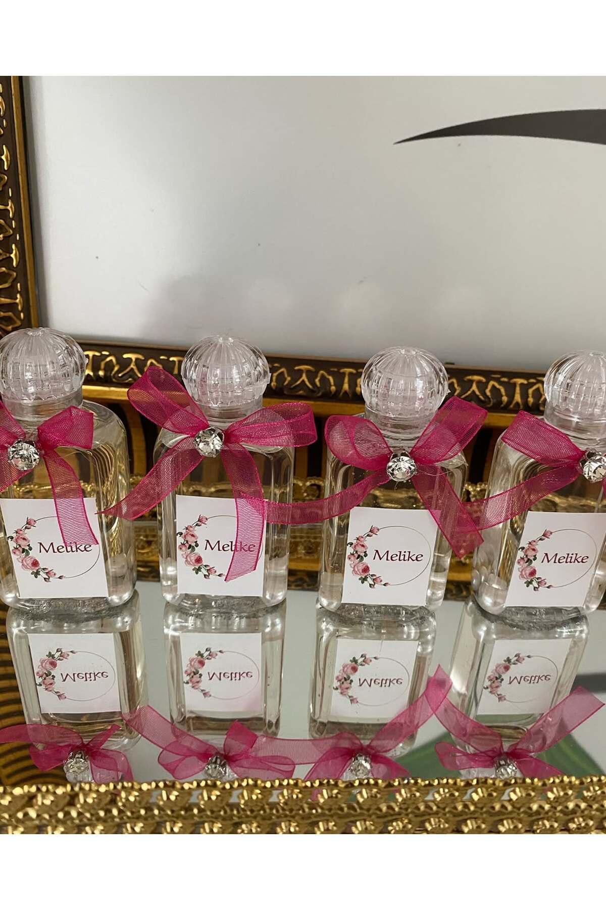 Plastik Kolonya Şişesi Nikah, Söz, Nişan Hediyelik - 25 Adet