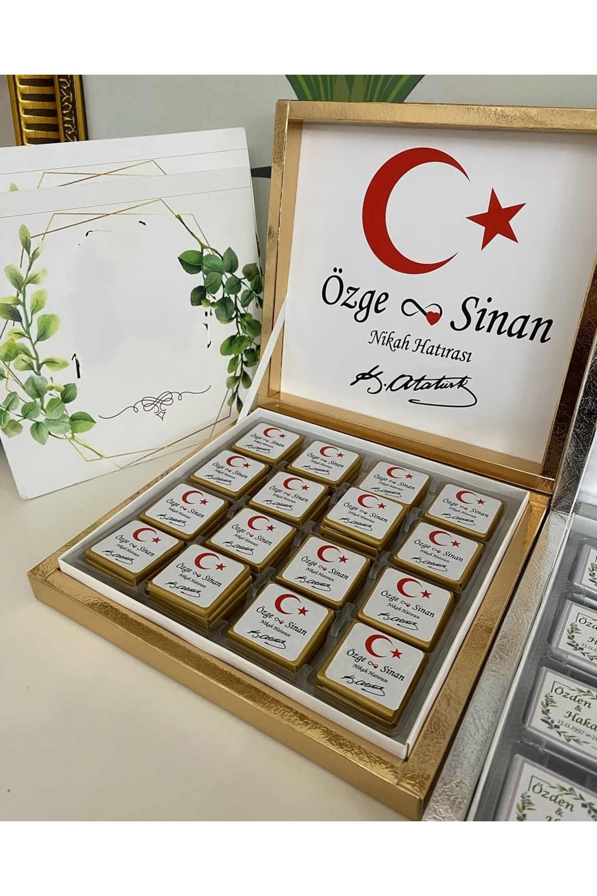 Karton Kutulu Baskılı Madlen Çikolata 50 Adet