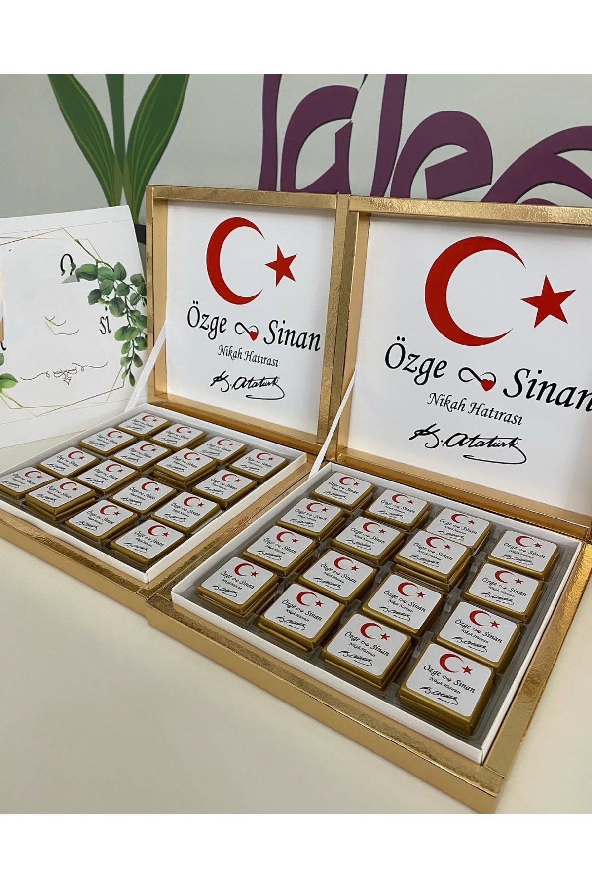 Karton Kutulu Baskılı Madlen Çikolata 50 Adet
