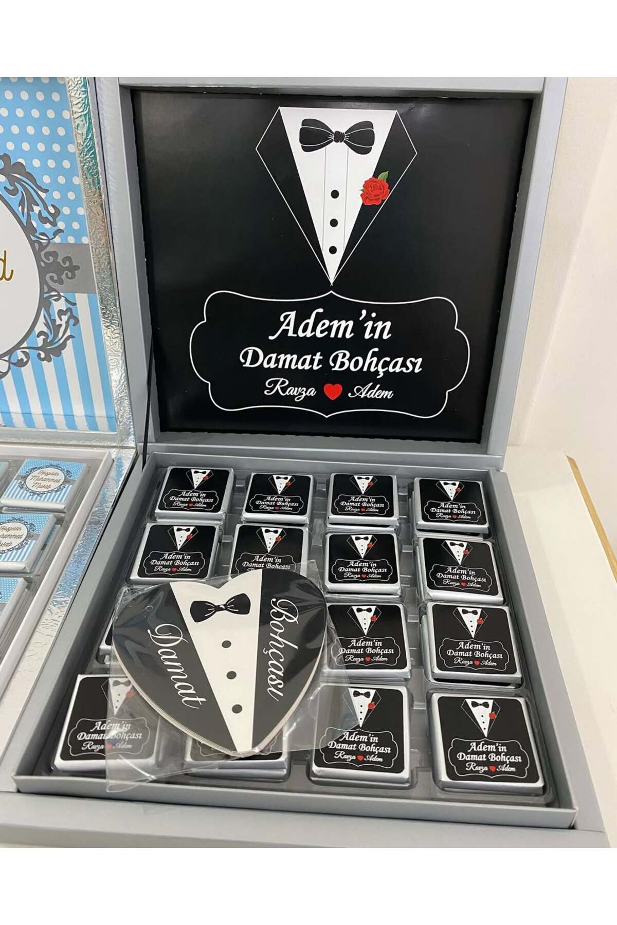 Karton Kutulu Baskılı Madlen Çikolata 50 Adet