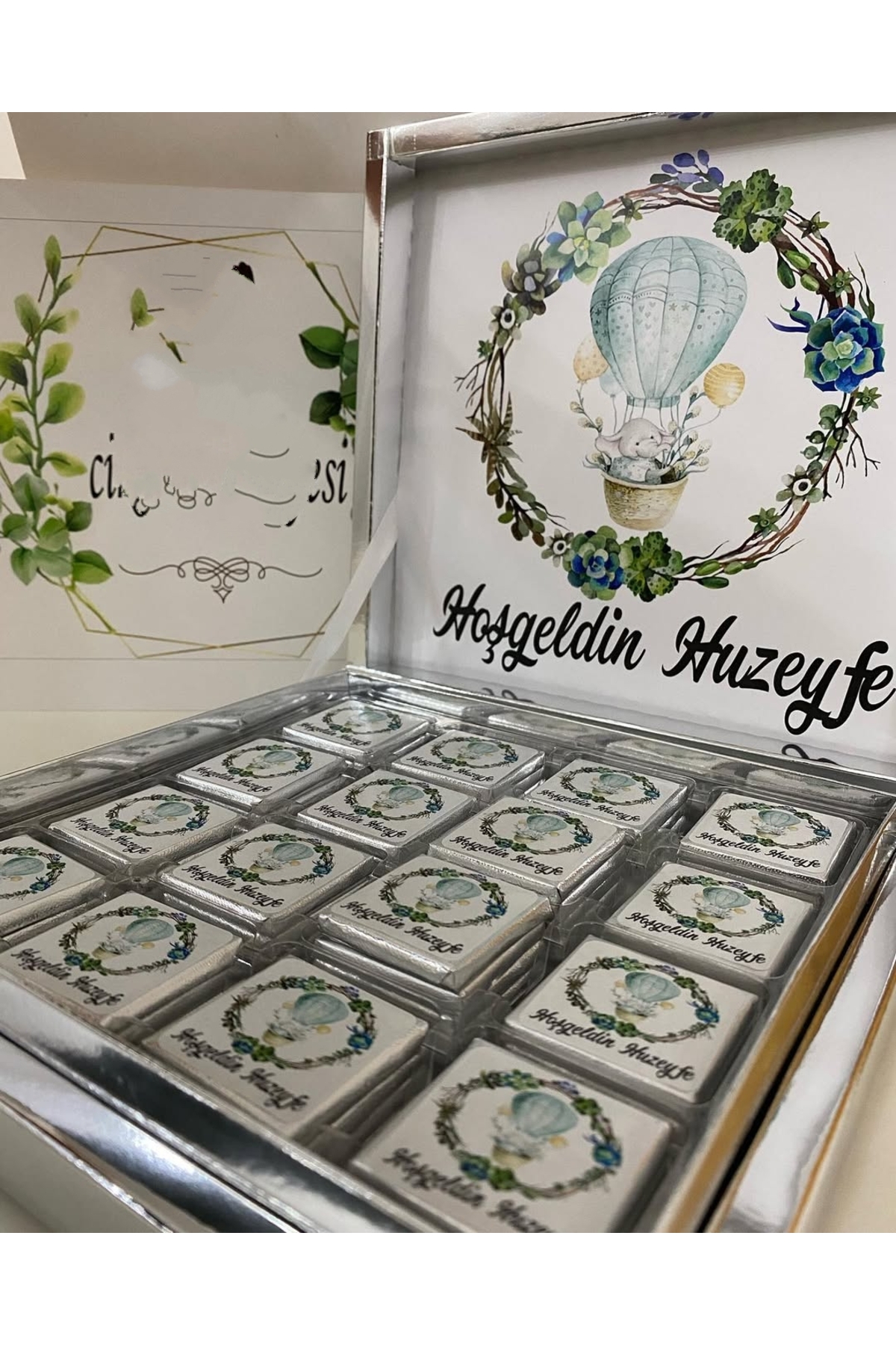 Karton Kutulu Baskılı Madlen Çikolata 50 Adet