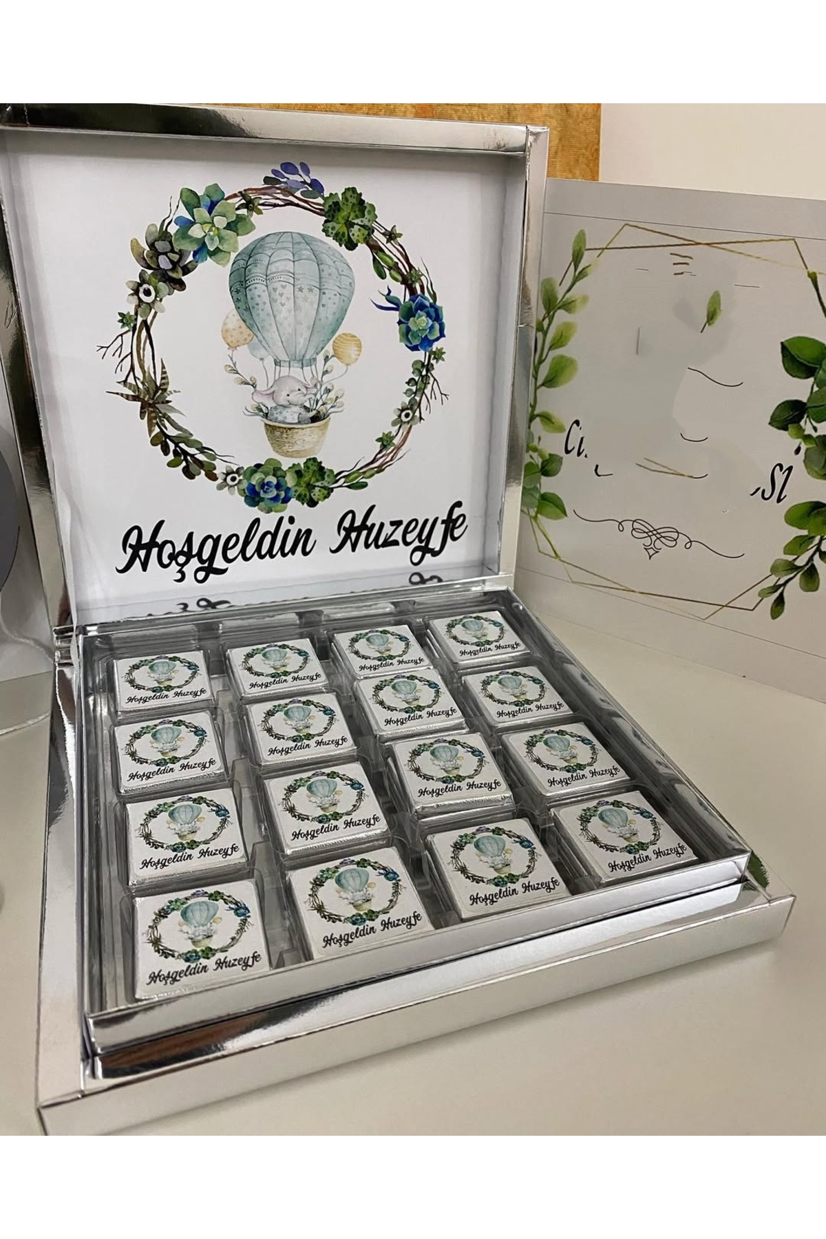 Karton Kutulu Baskılı Madlen Çikolata 50 Adet