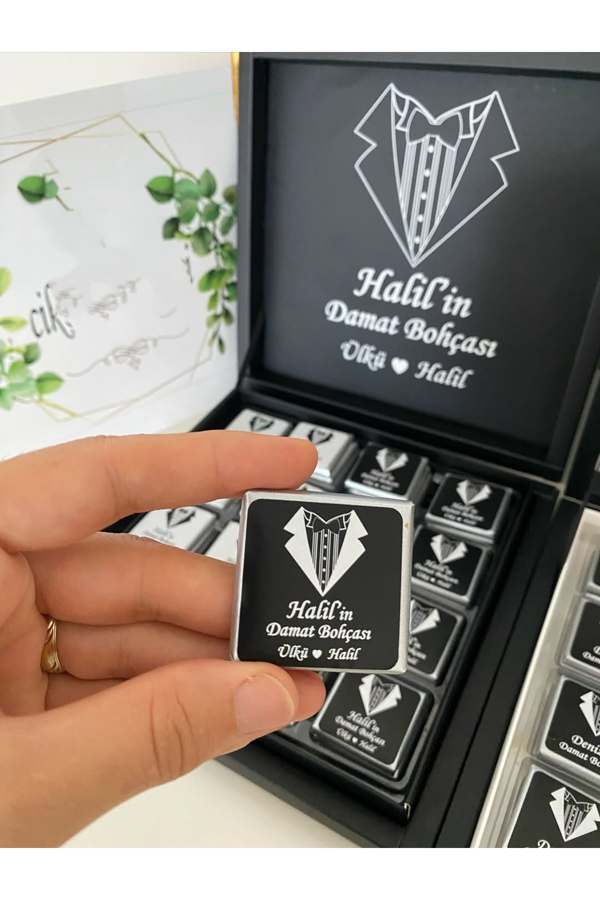 Karton Kutulu Baskılı Madlen Çikolata 50 Adet
